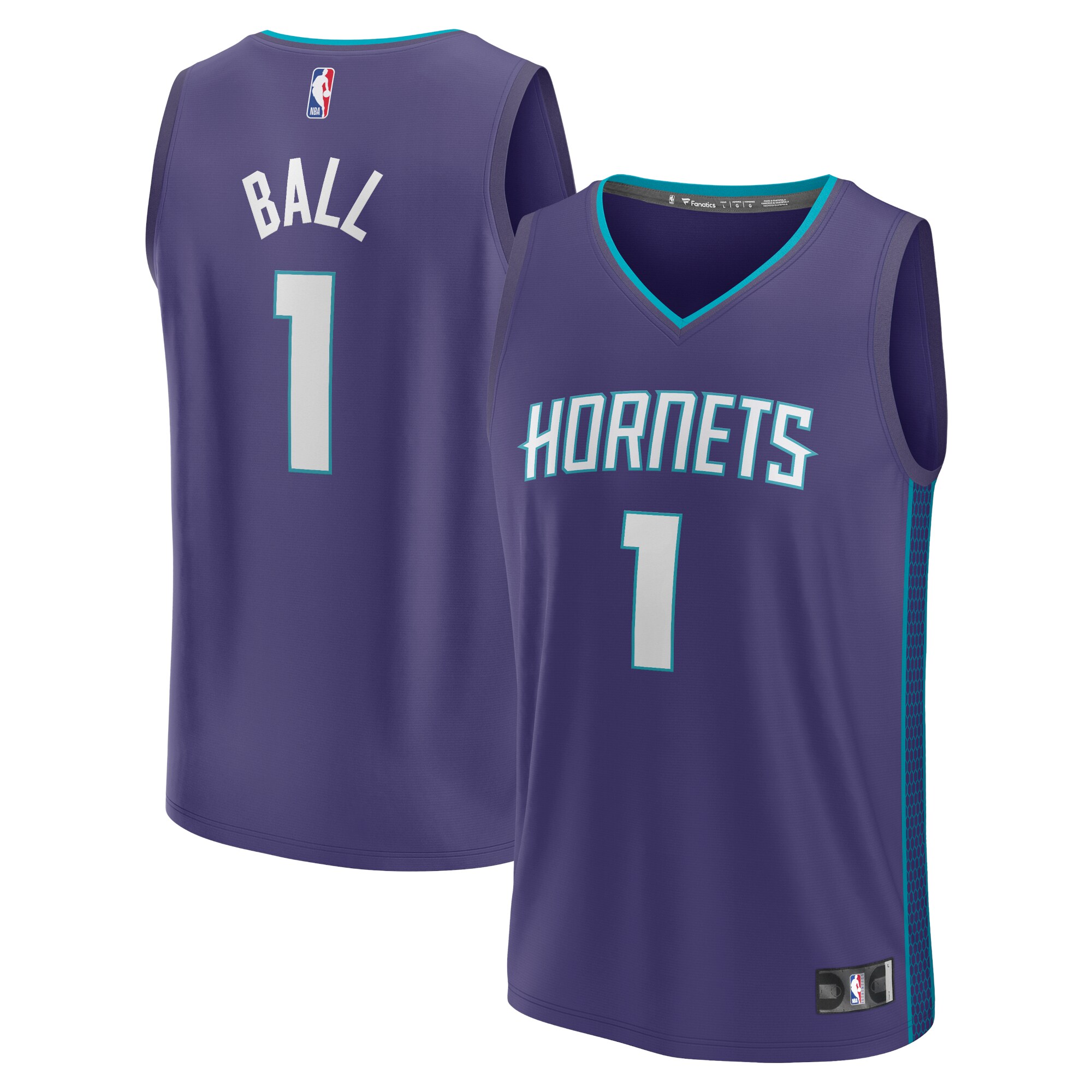 Lamelo Ball Charlotte Hornets Fanatics Youth Fast Break Player Jersey - Statement Edition - Purple