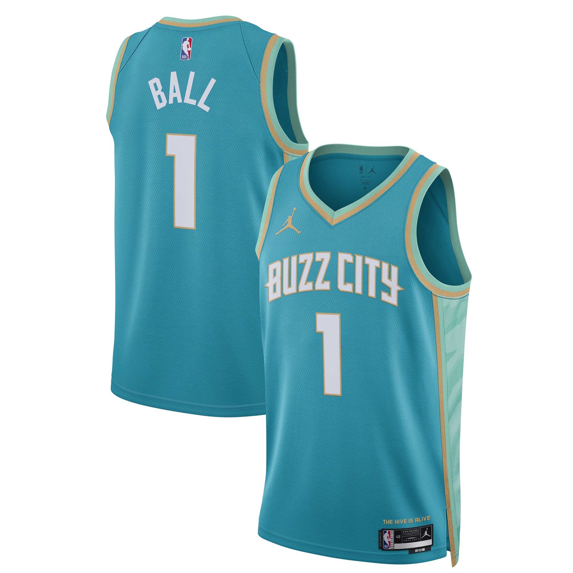 Lamelo Ball Charlotte Hornets Jordan Brand Unisex 2023/24 Swingman Jersey - Teal - City Edition