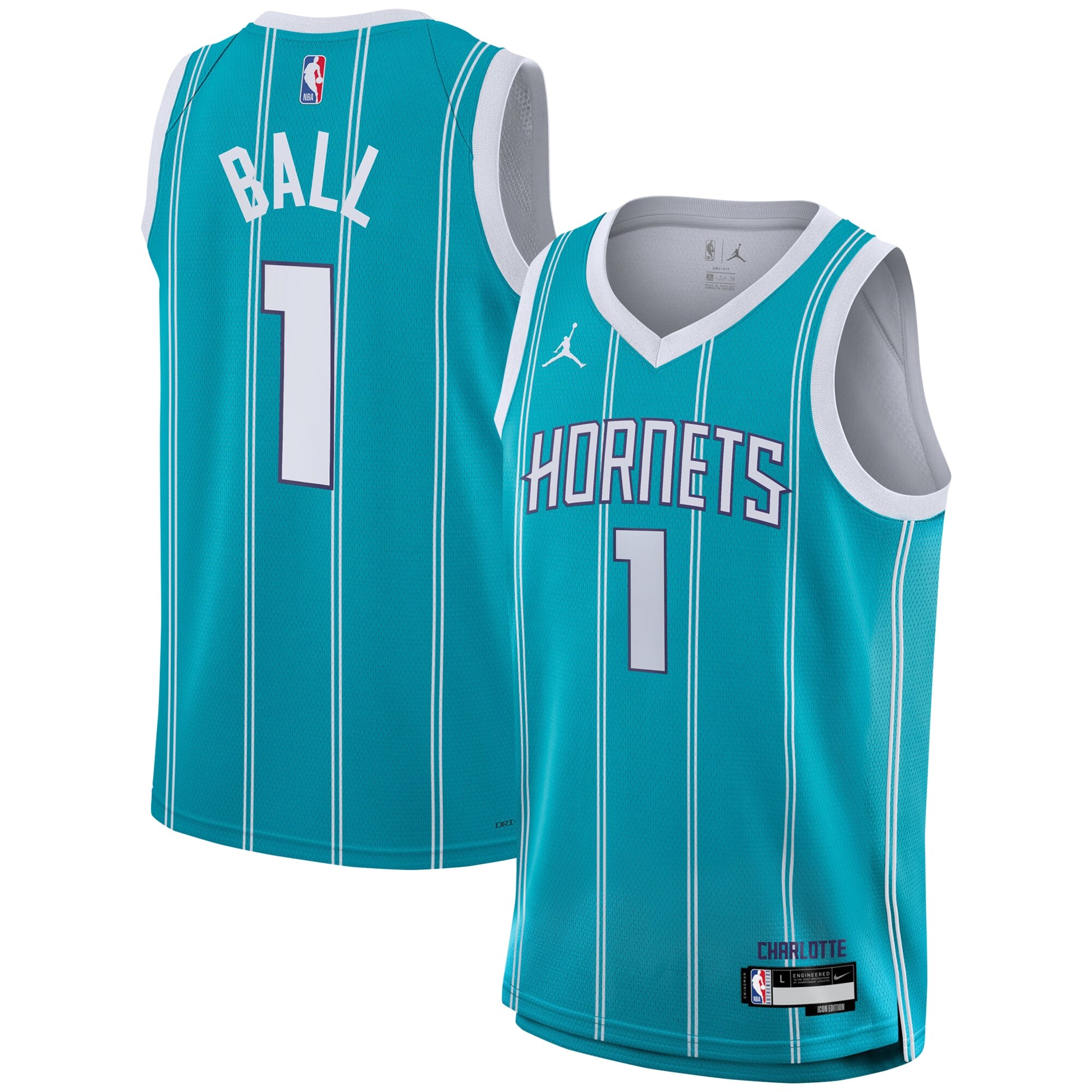 Lamelo Ball Charlotte Hornets Youth Swingman Jersey - Icon Edition - Teal