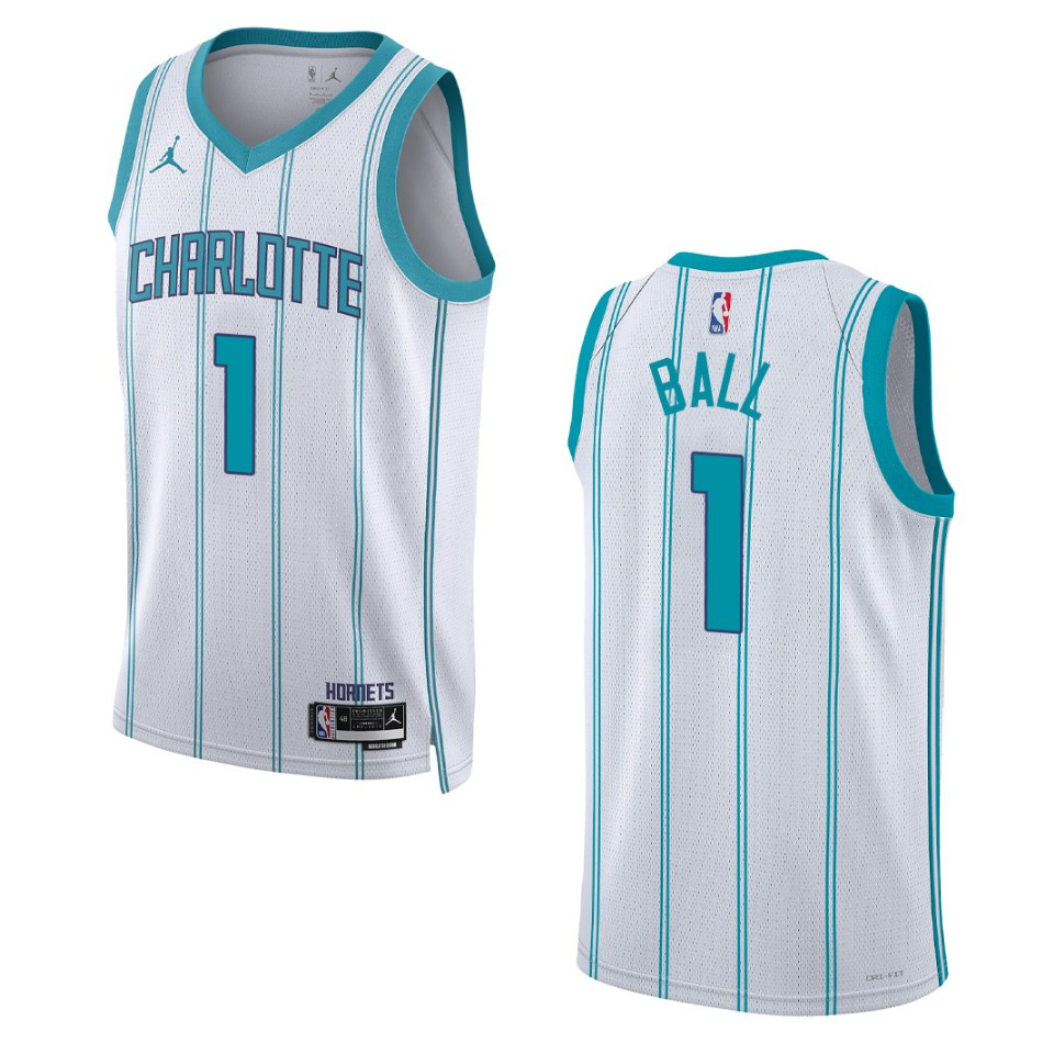 Lamelo Ball White Association Edition 2022-23 Charlotte Hornets Swingman Jersey