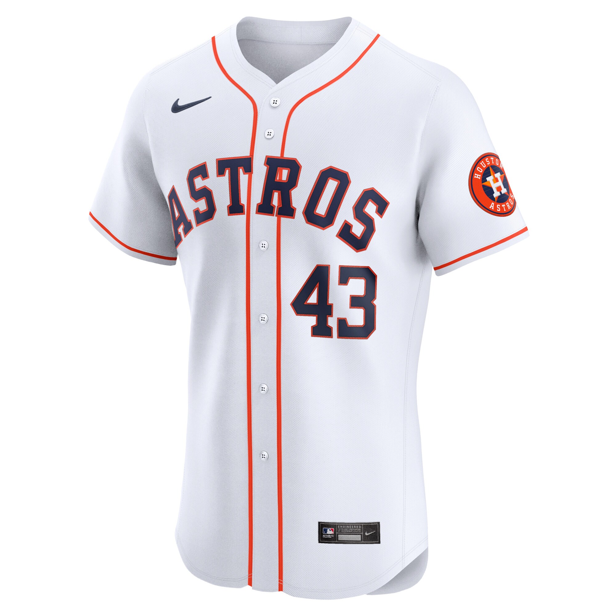 Alternative view of Lance Mccullers Jr. Houston Astros Home Elite Player Jersey - White
