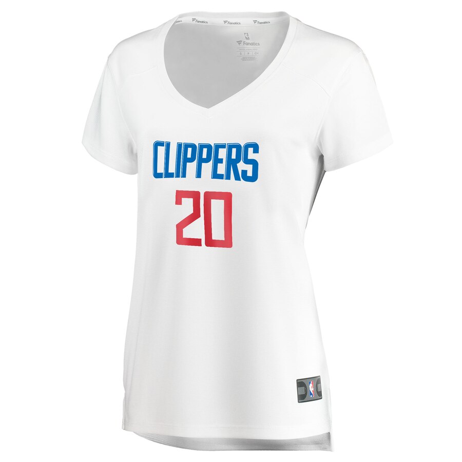 Alternative view of Landry Shamet La Clippers Fanatics Branded Women's Fast Break Player Jersey - Association Edition - White