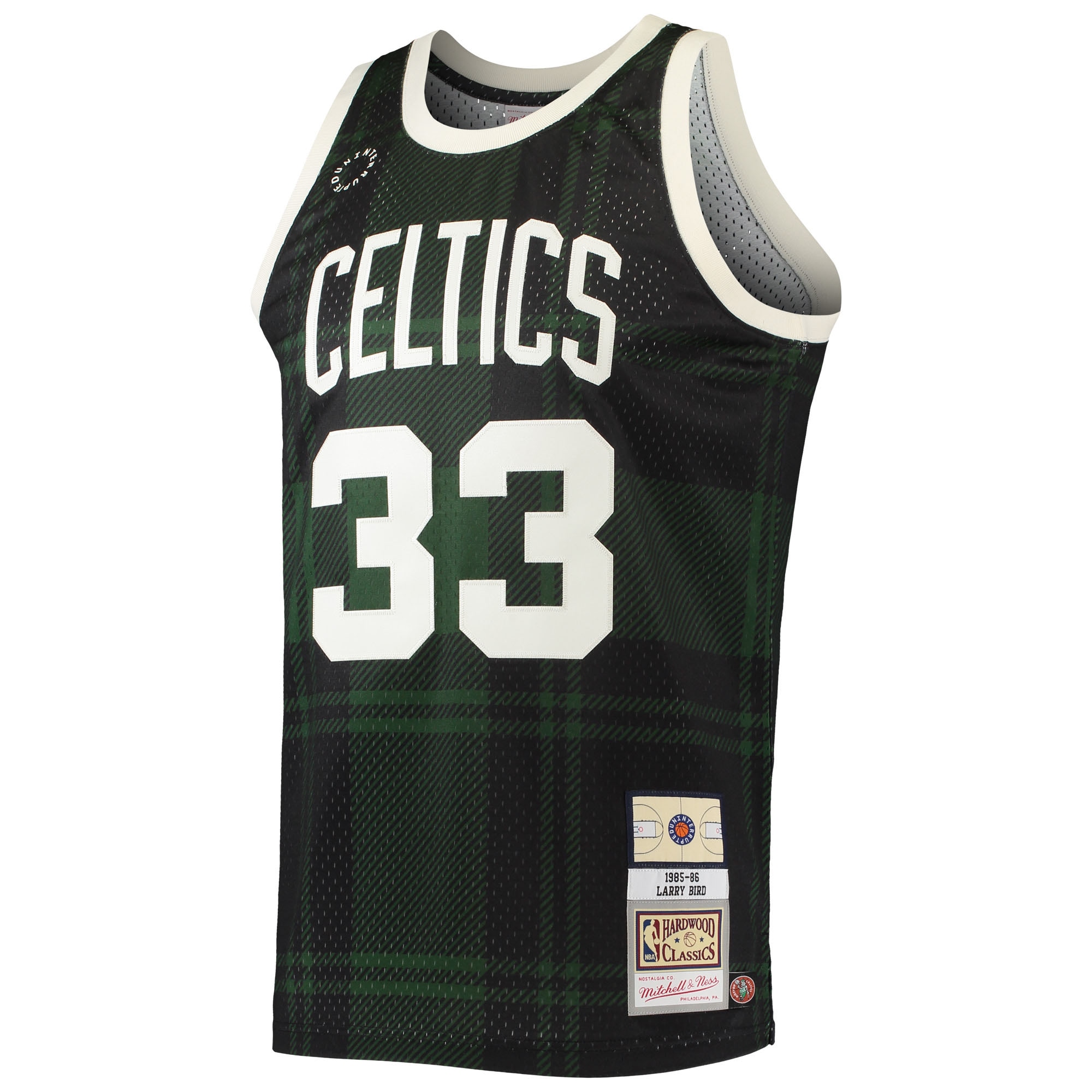 Alternative view of Larry Bird Boston Celtics Mitchell & Ness 1985/86 Hardwood Classics Uninterrupted Swingman Jersey - Black