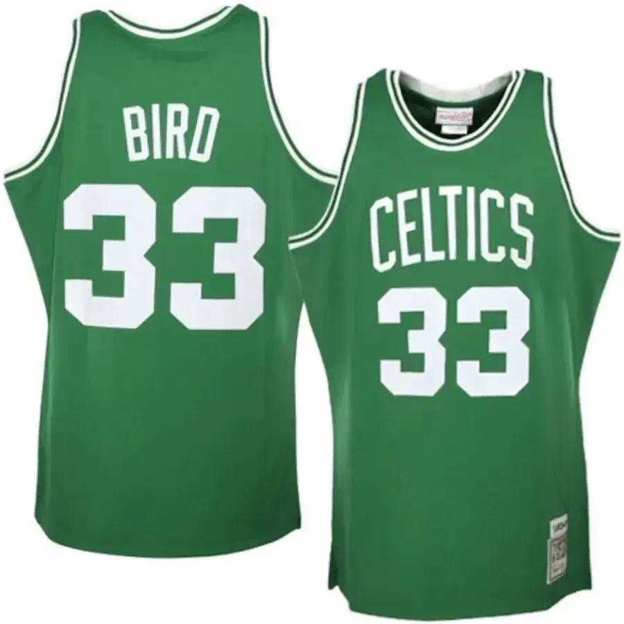 Larry Bird Boston Celtics Mitchell & Ness 1985/86 Hardwood Classics Jersey - Kelly Green - JS356 