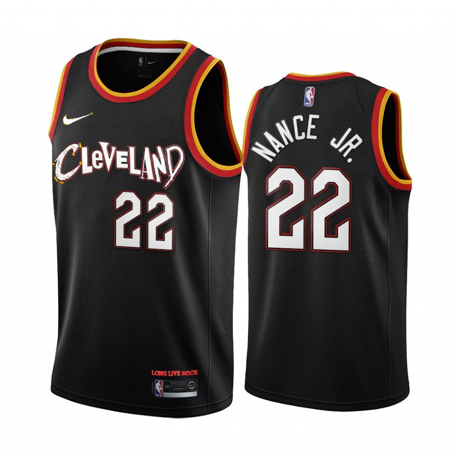Larry Nance Jr. Cleveland Cavaliers 2020-21 Black City Jersey New Uniform
