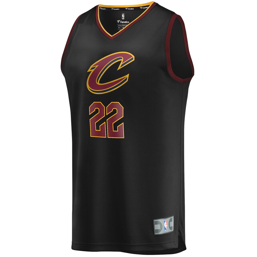 Alternative view of Larry Nance Jr. Cleveland Cavaliers Fanatics Branded Youth Fast Break Replica Player Jersey - Statement Edition - Black
