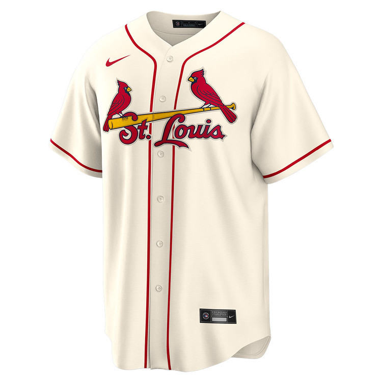 Alternative view of Lars Nootbaar 21 St. Louis Cardinals Alternate Men Jersey - Cream 