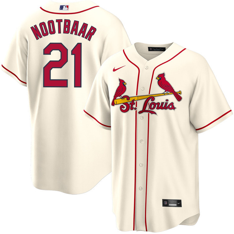 Lars Nootbaar 21 St. Louis Cardinals Alternate Men Jersey - Cream 