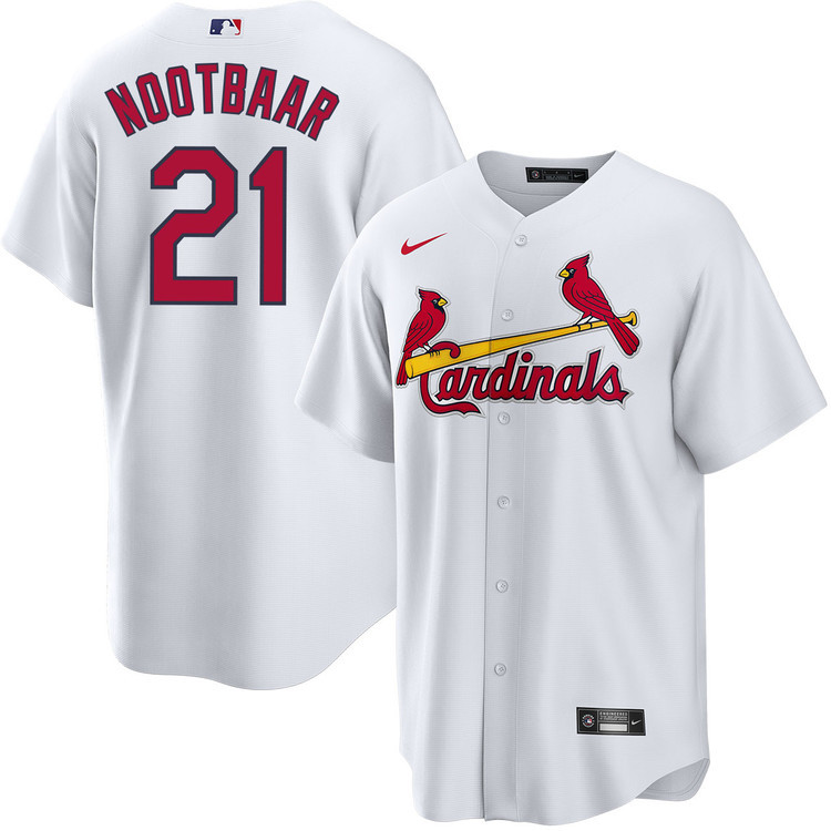 Lars Nootbaar 21 St. Louis Cardinals Home Men Jersey - White 