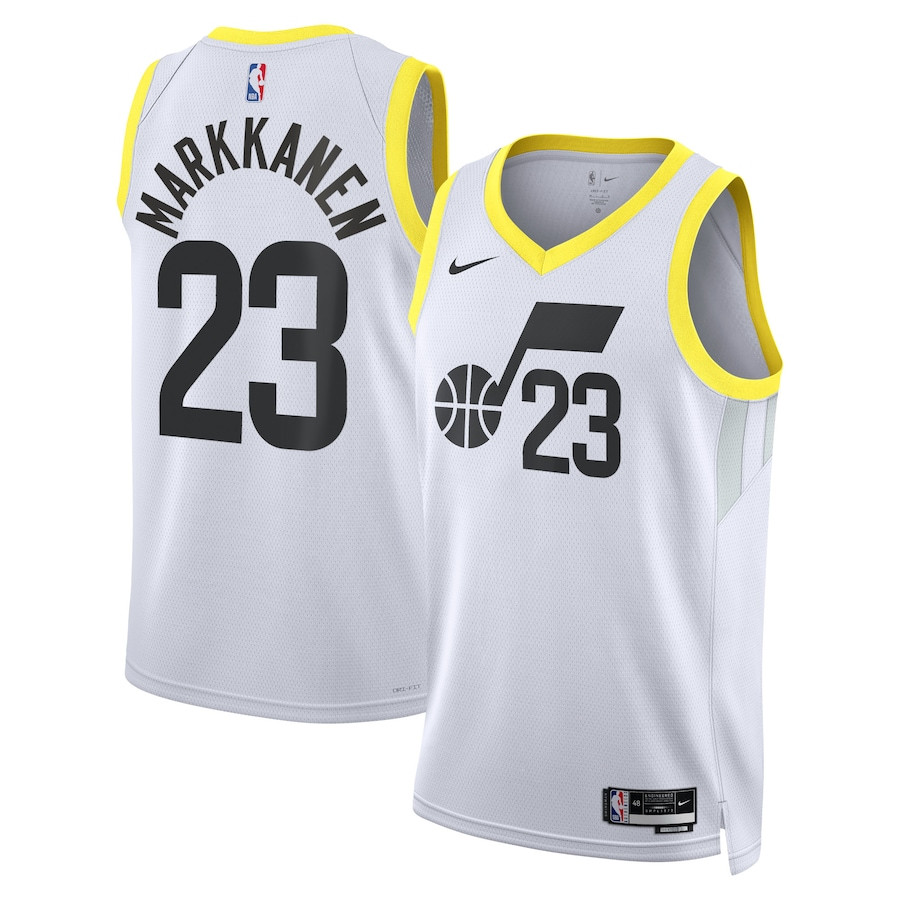 Lauri Markkanen 23 Utah Jazz Unisex Swingman Jersey - Association Edition - White - JS910 