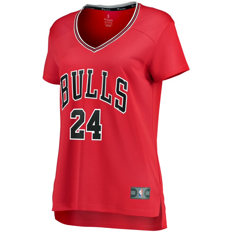 Alternative view of Lauri Markkanen Chicago Bulls Fanatics Branded Women's Fast Break Iconic Edition Jersey - Red