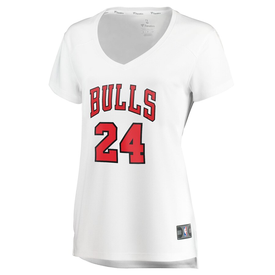 Alternative view of Lauri Markkanen Chicago Bulls Fanatics Branded Women's Fast Break Player Jersey - Association Edition - White