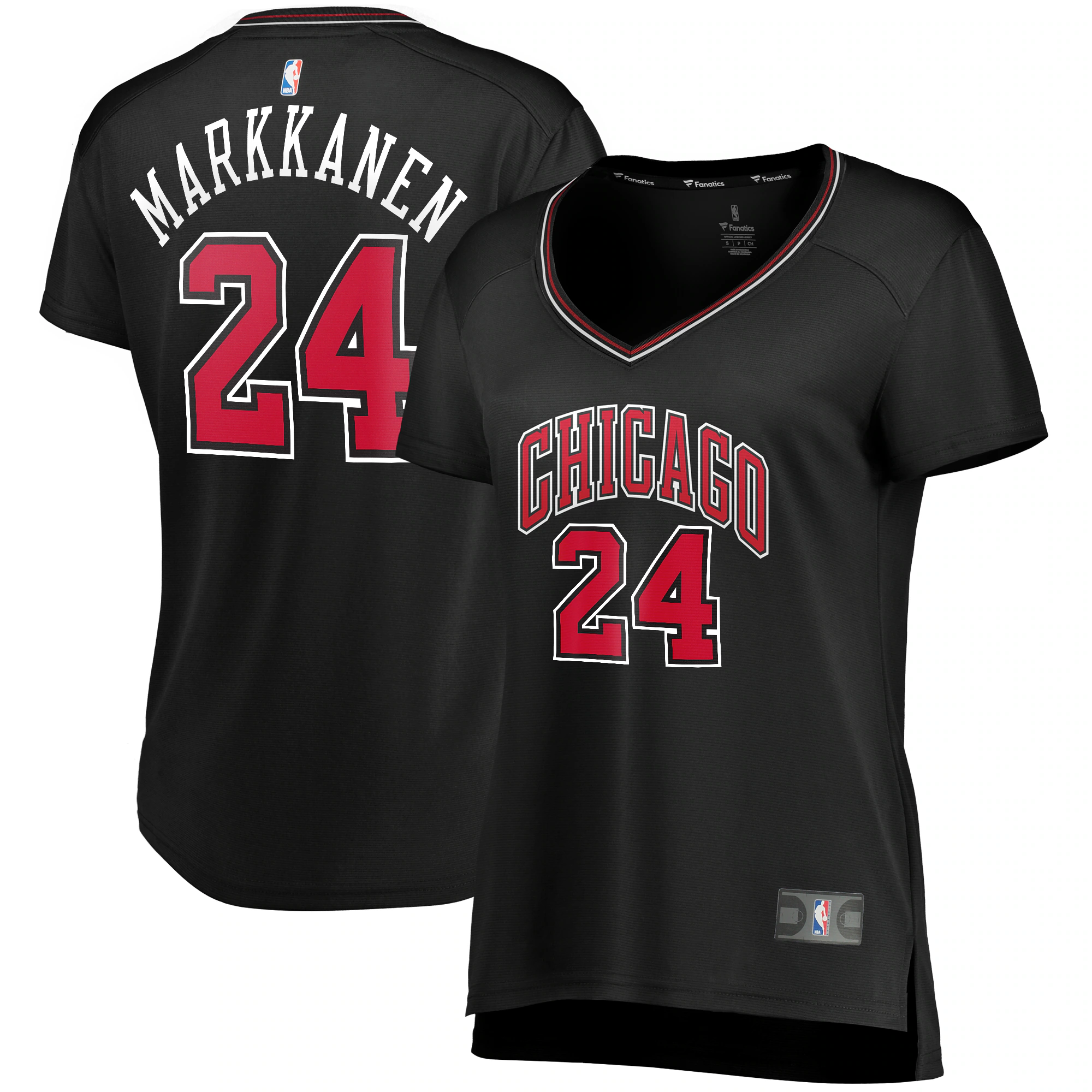 Lauri Markkanen Chicago Bulls Fanatics Branded Women’s Fast Break Player Jersey – Statement Edition – Black