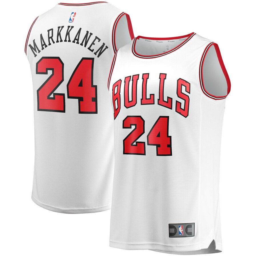 Lauri Markkanen Chicago Bulls Fanatics Branded Youth Fast Break Player Jersey - Association Edition - White