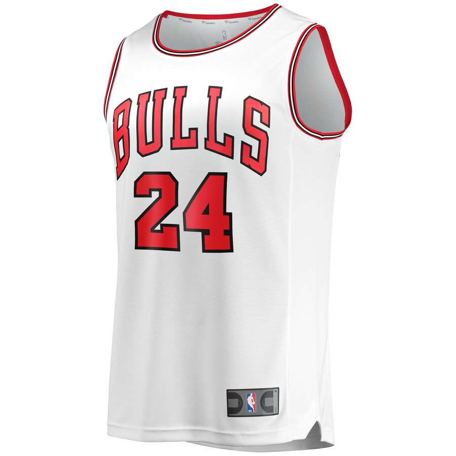 Alternative view of Lauri Markkanen Chicago Bulls Fanatics Branded Youth Fast Break Player Jersey - Association Edition - White