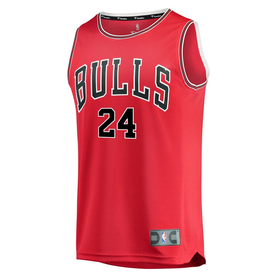 Alternative view of Lauri Markkanen Chicago Bulls Fanatics Branded Youth Fast Break Replica Player Jersey Red - Icon Edition