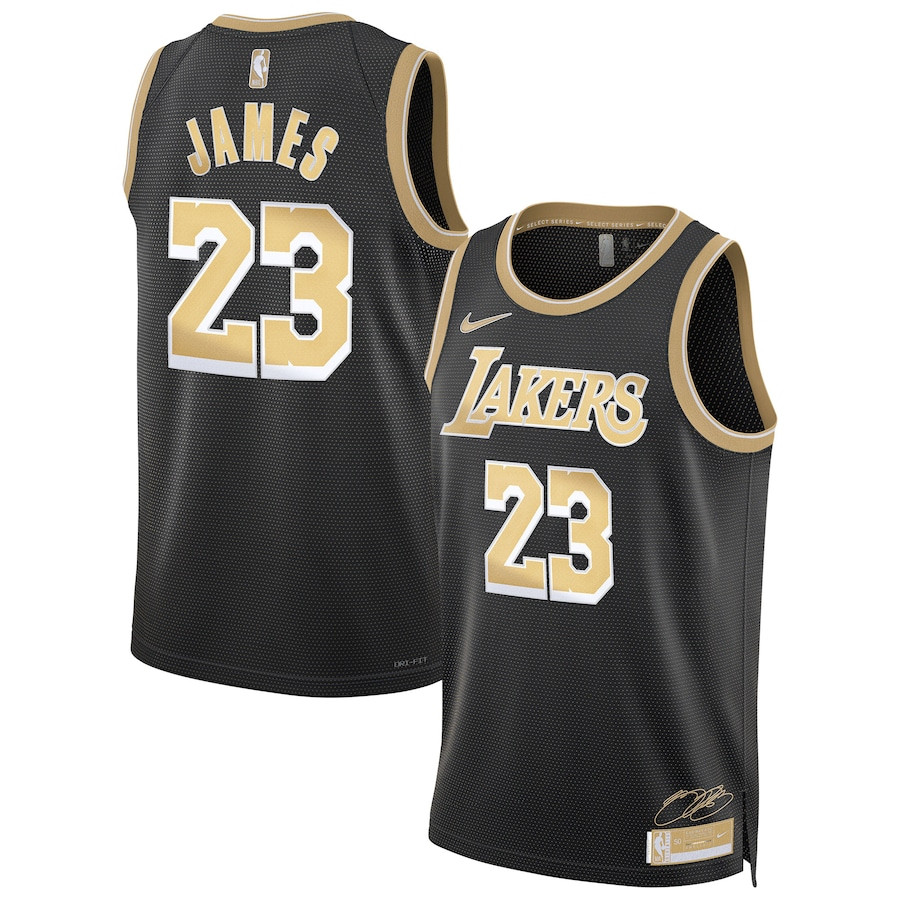 LeBron James 23 Los Angeles Lakers Unisex Select Series Swingman Jersey - Black - JS812 