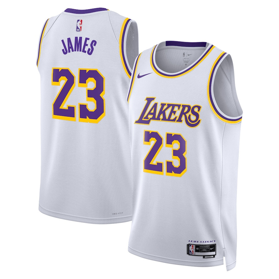 Lebron James 23 Los Angeles Lakers Unisex Swingman Jersey - Association Edition - White - JS488 
