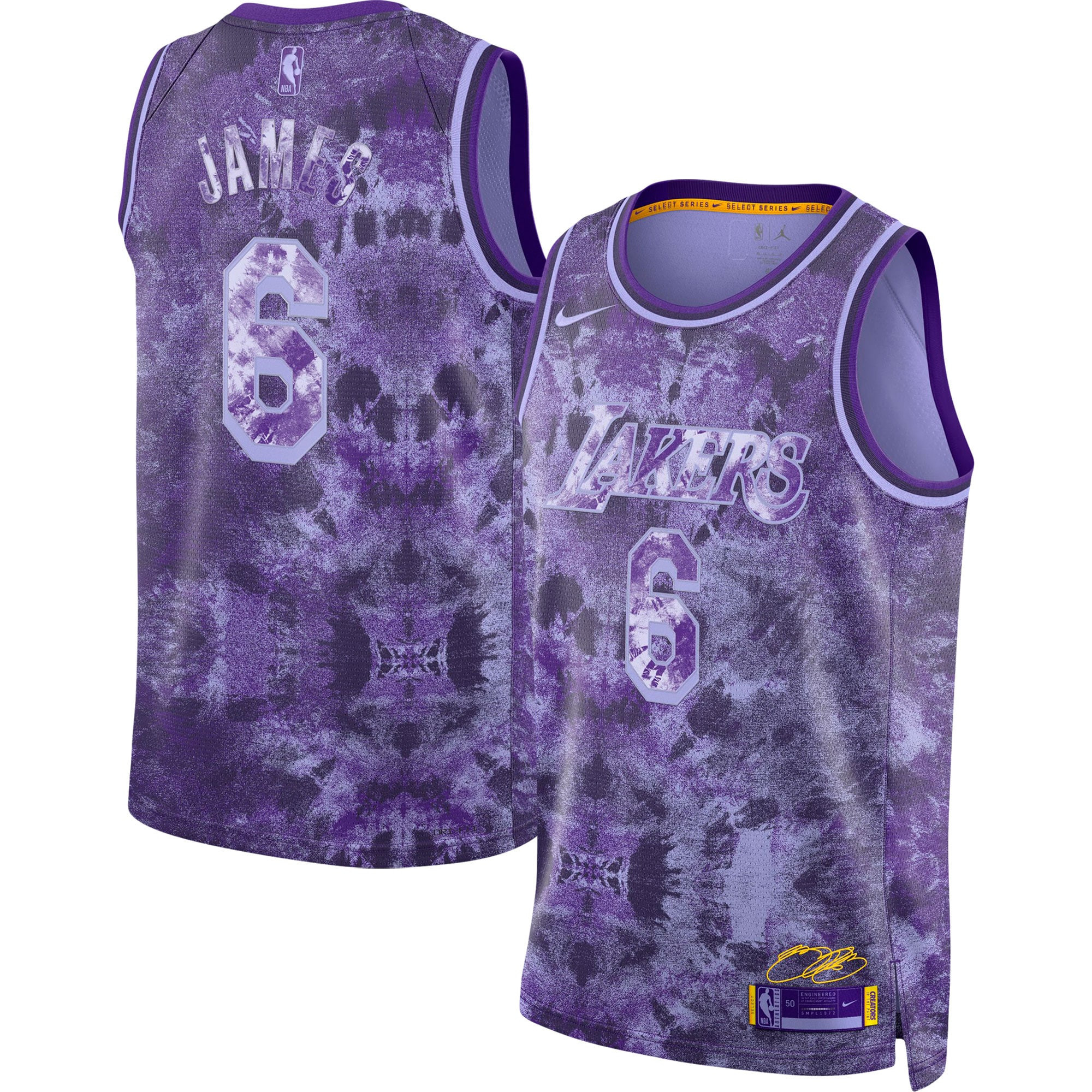 LeBron James 6 Los Angeles Lakers Unisex Select Series Swingman Jersey - Printing - JS214 