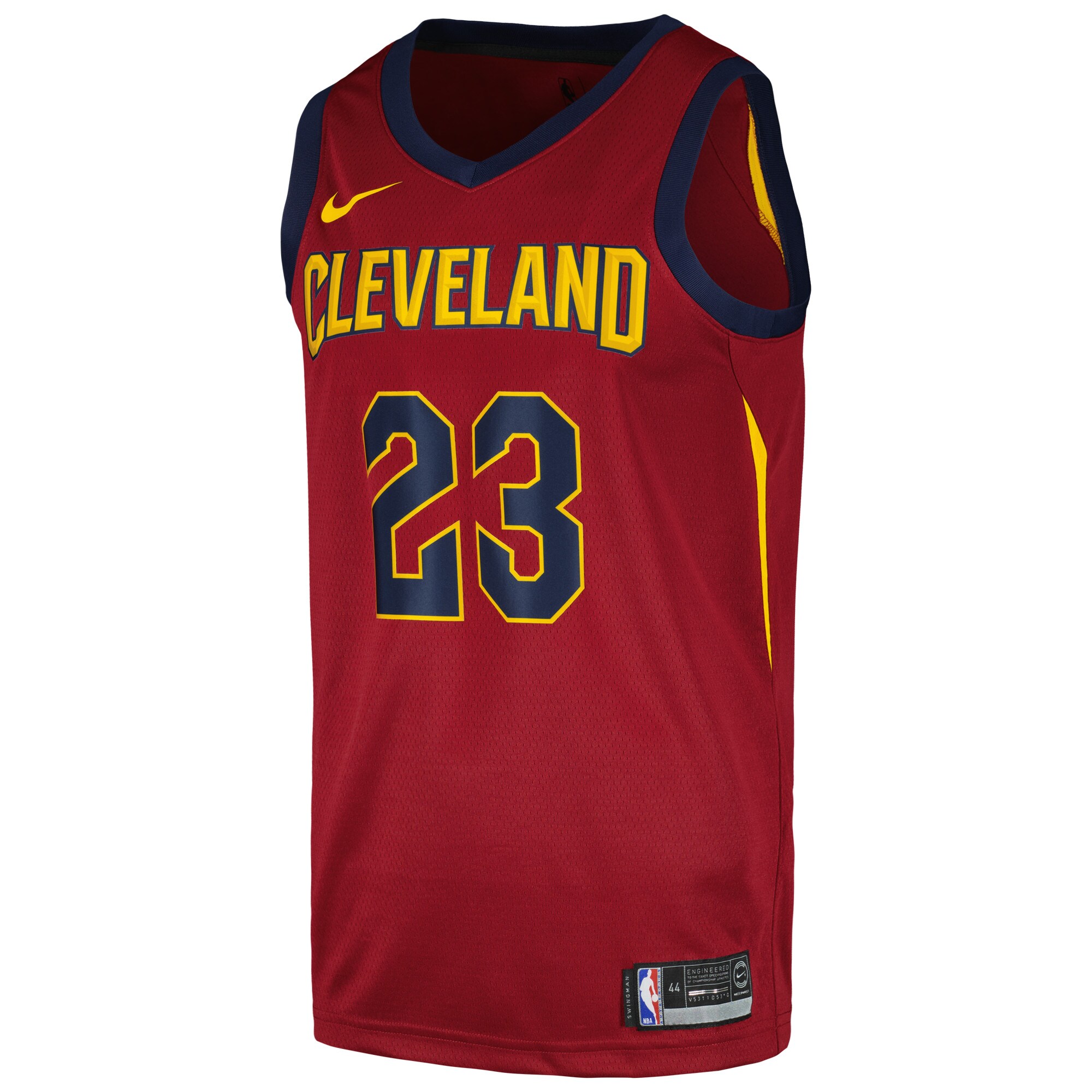 Alternative view of Lebron James Cleveland Cavaliers Swingman Player Jersey - Icon Edition - Wine