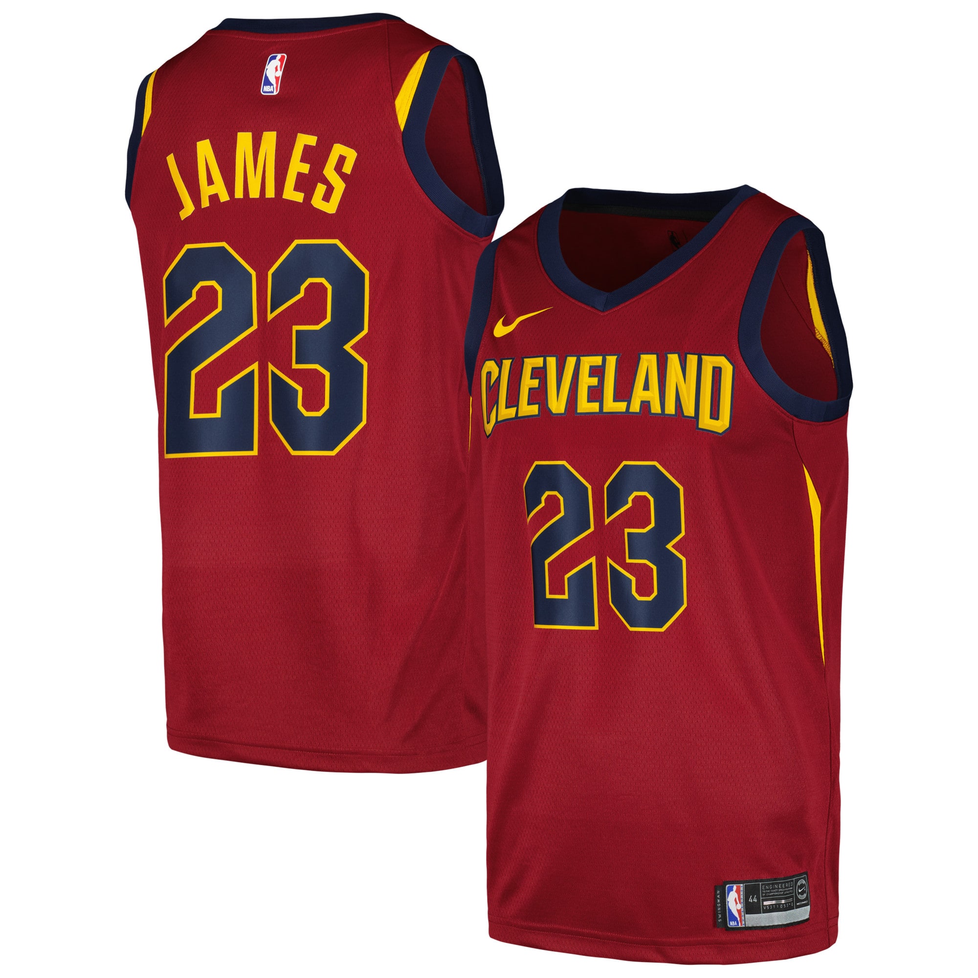 Lebron James Cleveland Cavaliers Swingman Player Jersey - Icon Edition - Wine