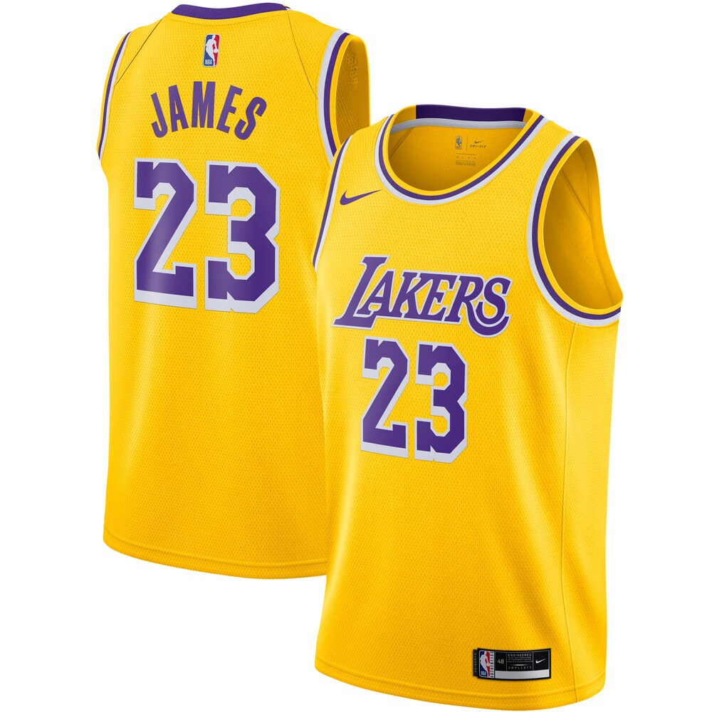Lebron James Los Angeles Lakers 2020/21 Swingman Jersey Gold - Icon Edition