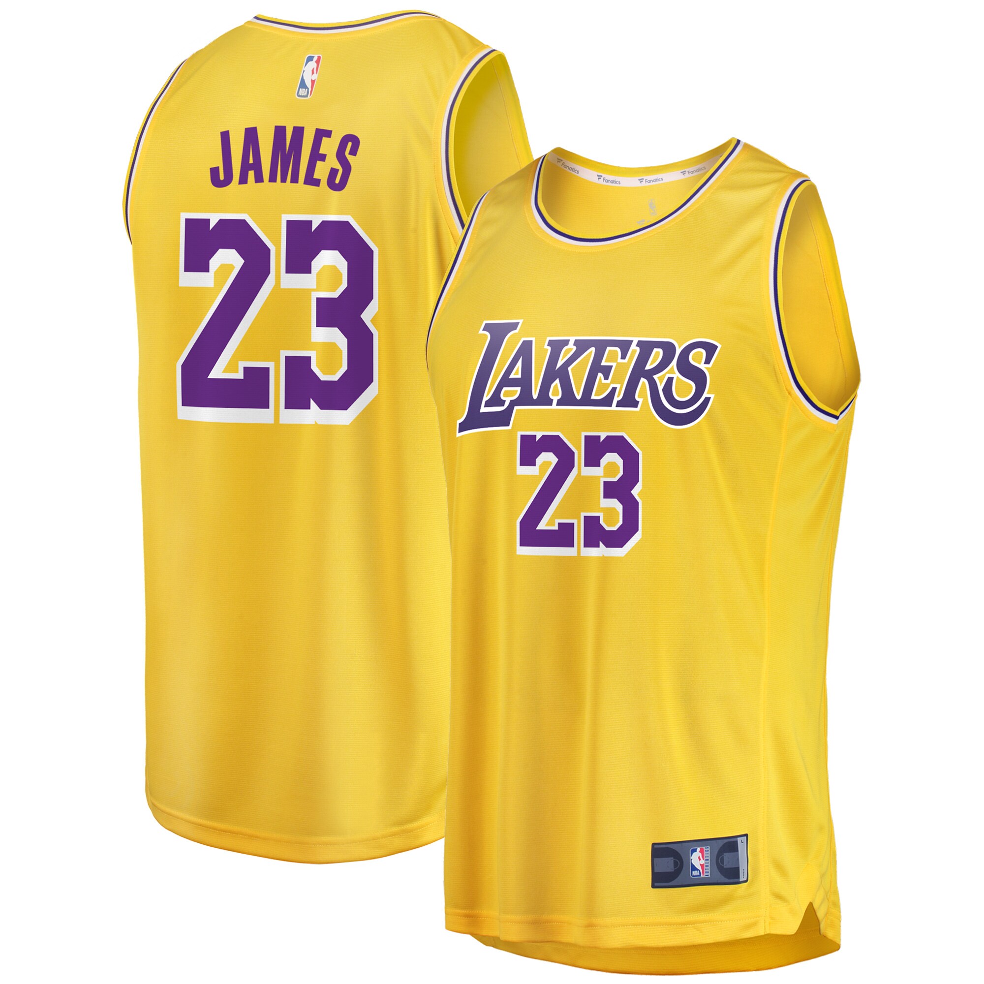 Lebron James Los Angeles Lakers Fanatics 2019/20 Fast Break Replica Jersey Gold - Icon Edition