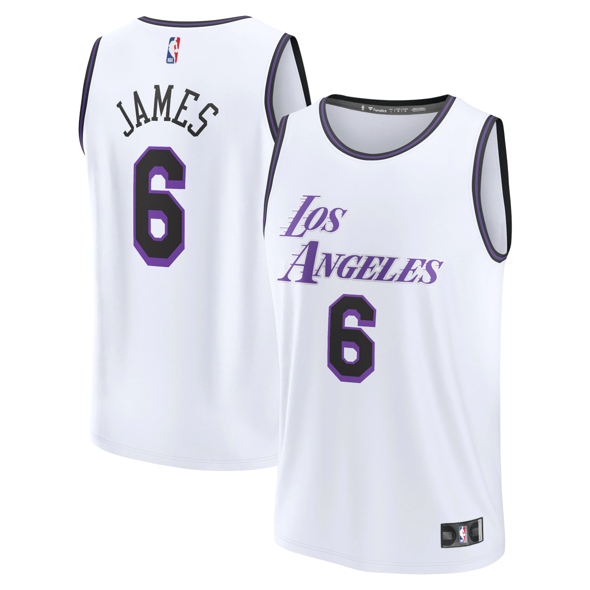 Lebron James Los Angeles Lakers Fanatics Branded Youth 2022/23 Fastbreak Jersey - City Edition - White