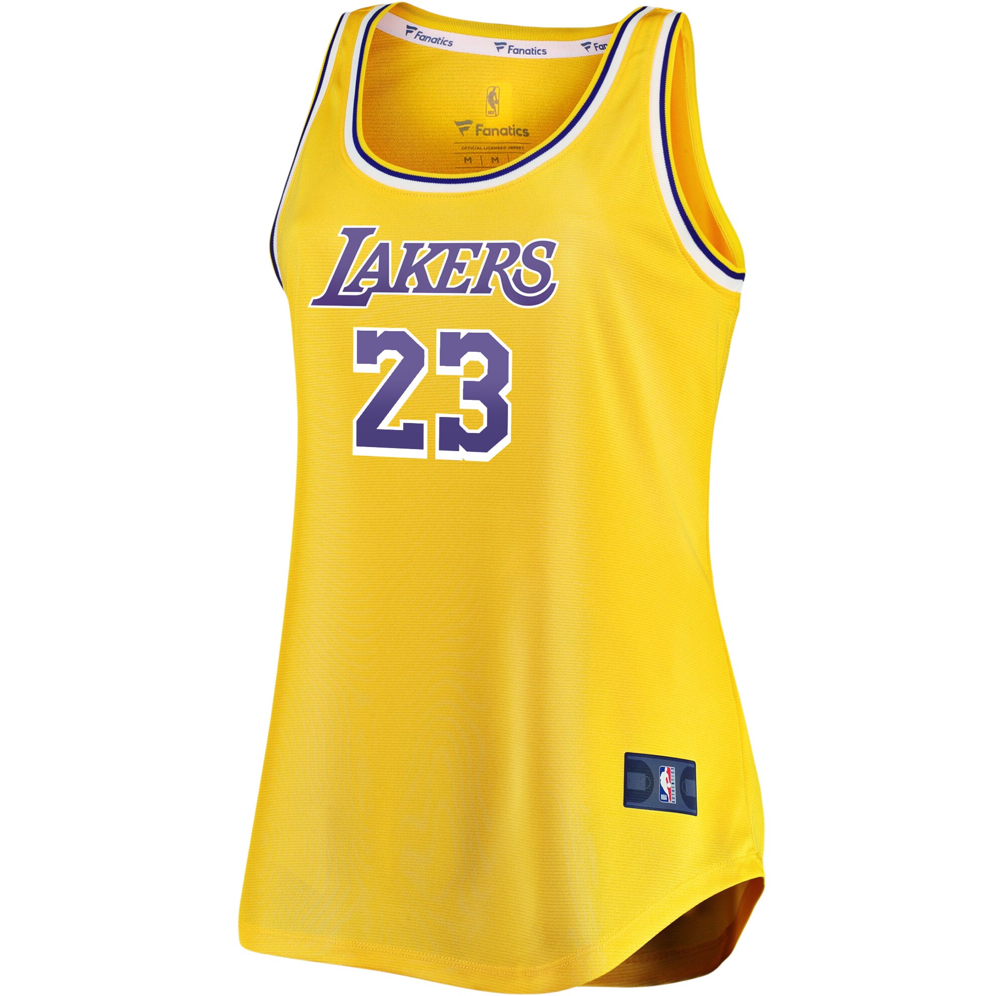 Alternative view of Lebron James Los Angeles Lakers Fanatics Women's Fast Break Tank Jersey - Gold