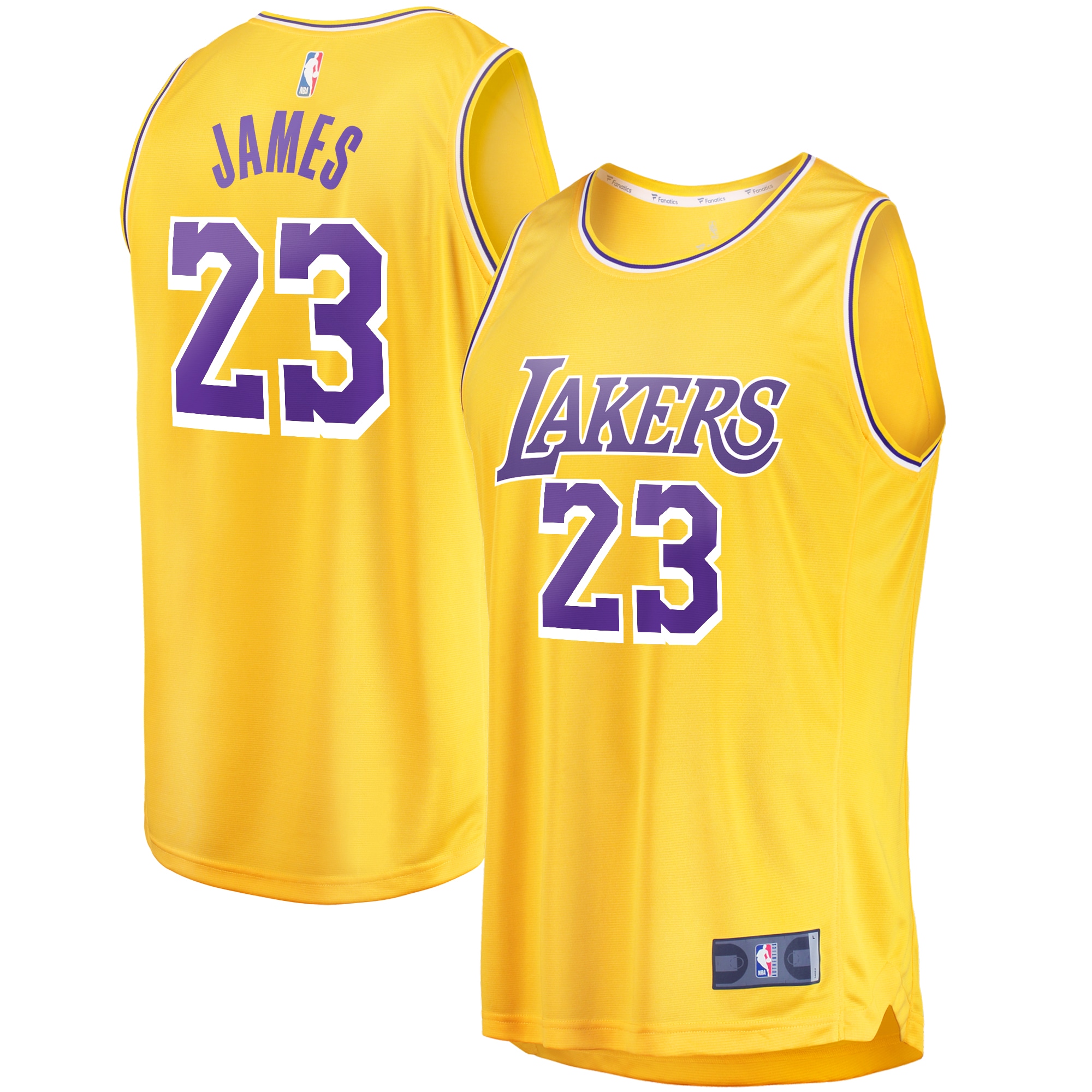 Lebron James Los Angeles Lakers Fanatics Youth Fast Break Player Jersey - Icon Edition - Gold