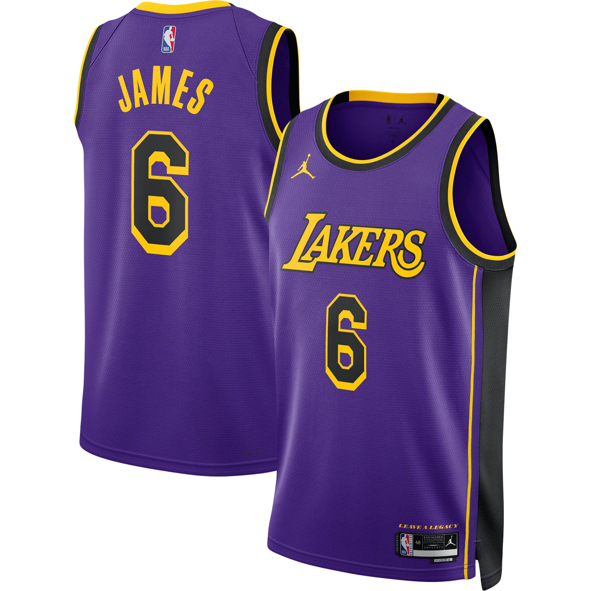 Lebron James Los Angeles Lakers Jordan Brand Unisex Swingman Jersey – Statement Edition – Purple