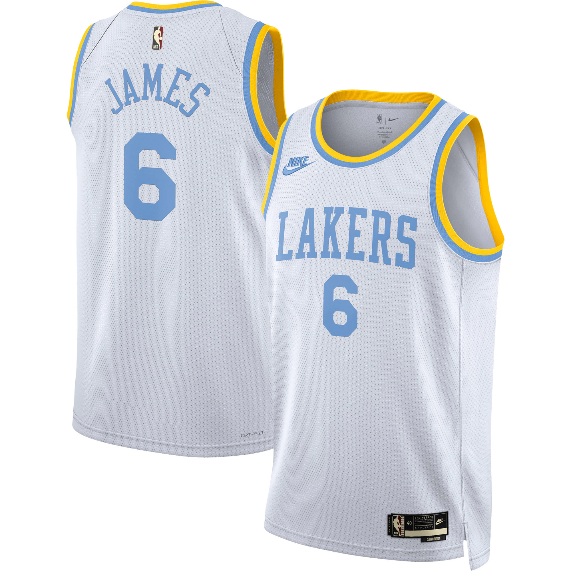 Lebron James Los Angeles Lakers Swingman Jersey – Classic Edition – White