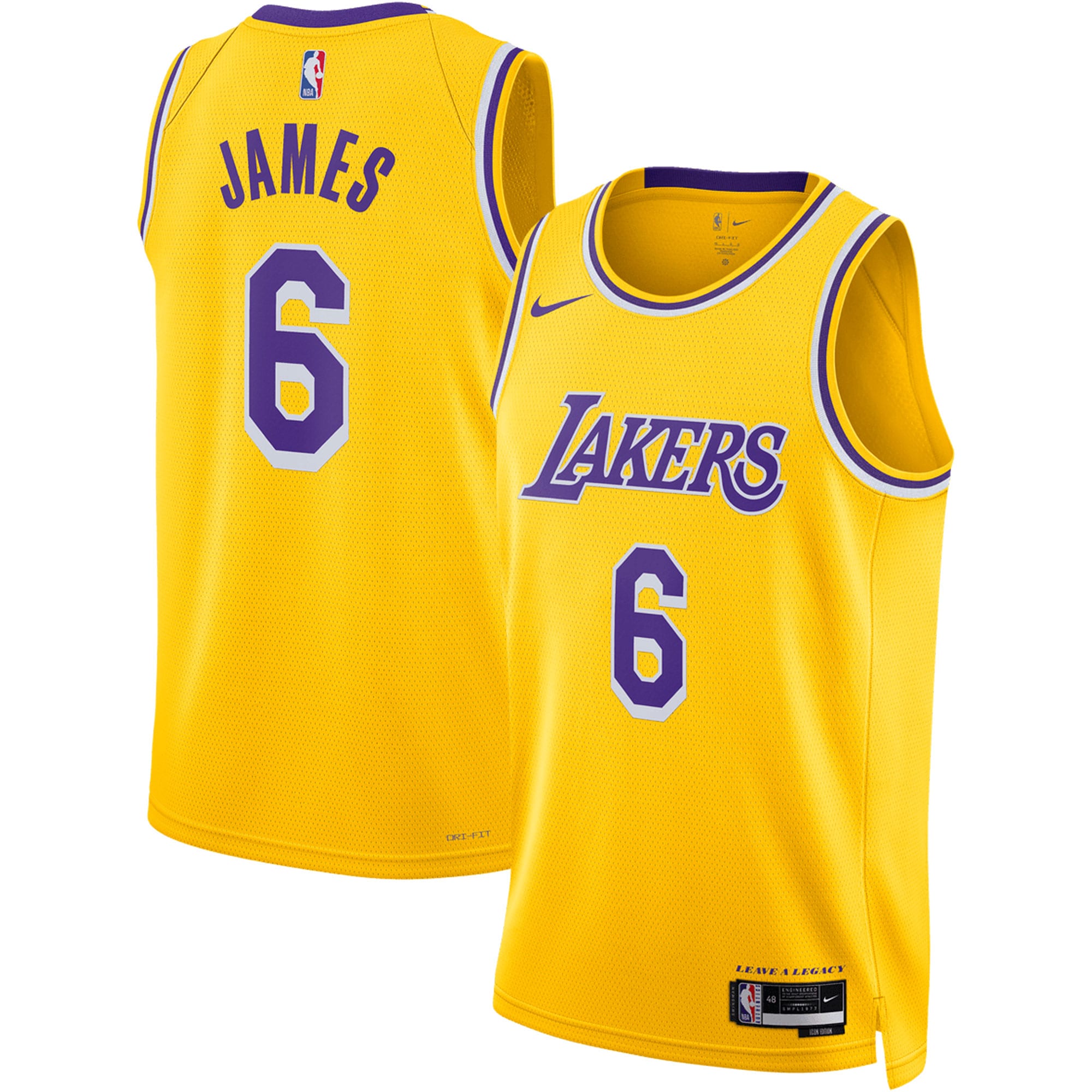 Lebron James Los Angeles Lakers Unisex Swingman Jersey – Icon Edition – Gold