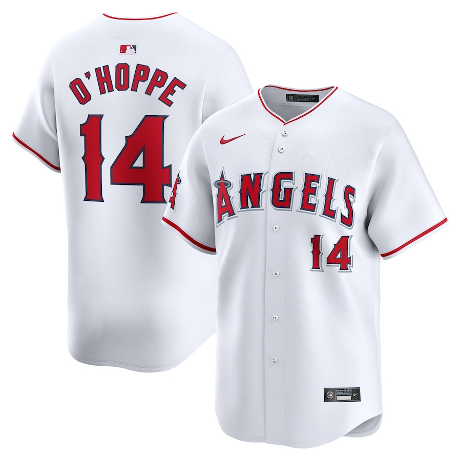 Logan O'Hoppe 14 Los Angeles Angels Home Limited Men Jersey - White 