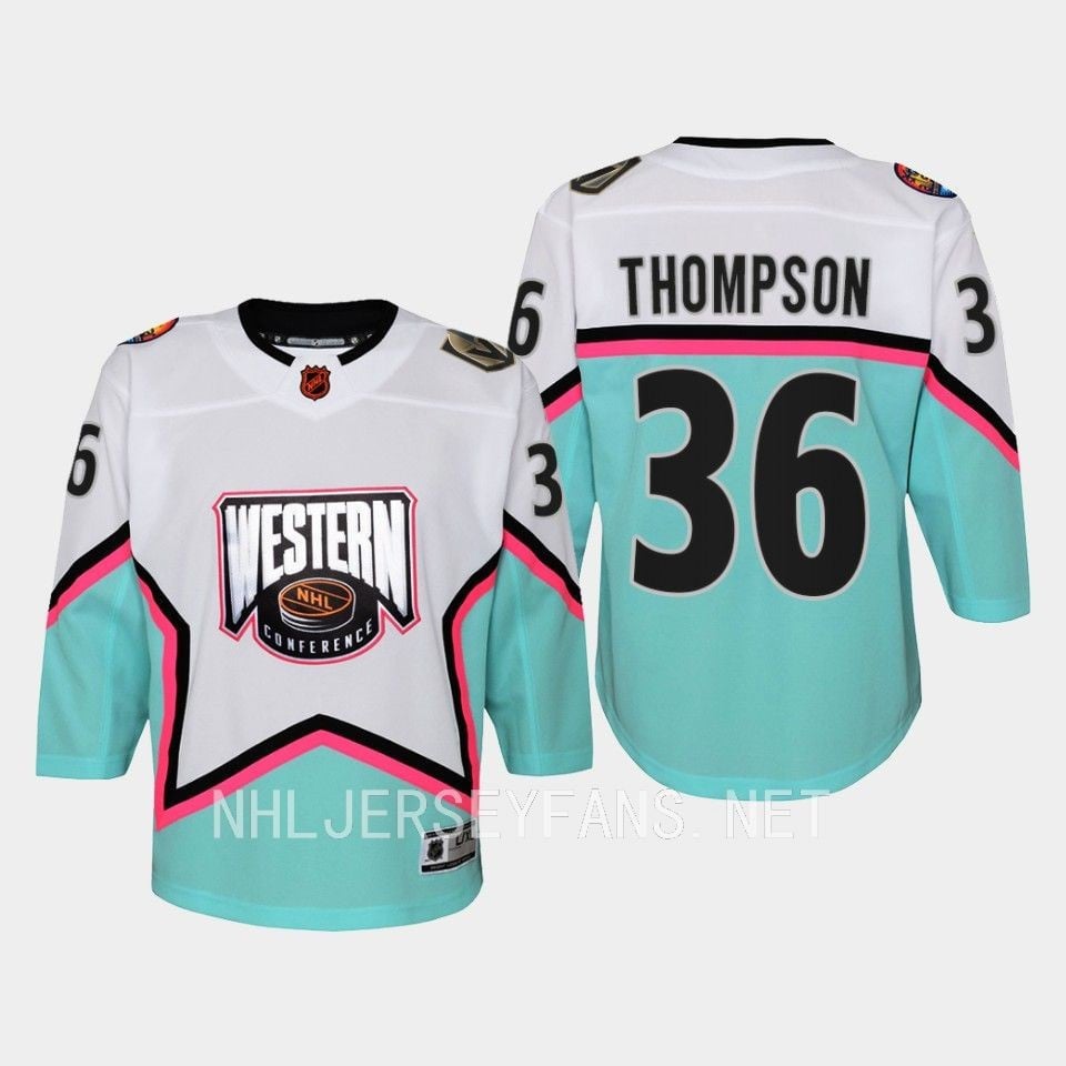 Logan Thompson 36 Vegas Golden Knights 2023 All-Star Western Conference White - JS408 