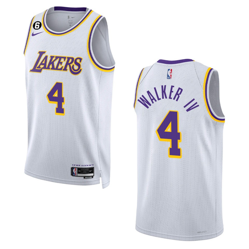 Lonnie Walker Iv Association Edition Los Angeles Lakers 2022-23 White Swingman Jersey