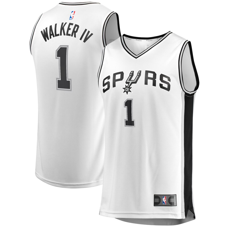Lonnie Walker San Antonio Spurs Fanatics Branded Youth Fast Break Replica Player Jersey - Association Edition - White