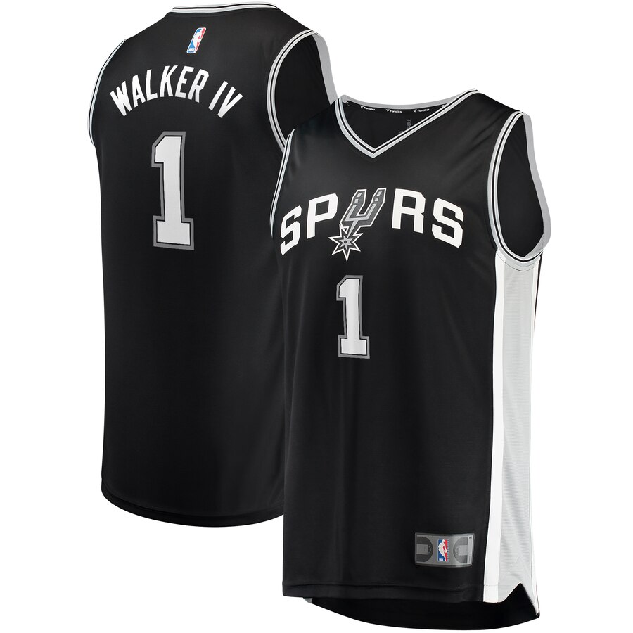 Lonnie Walker San Antonio Spurs Fanatics Branded Youth Fast Break Replica Player Jersey - Icon Edition - Black