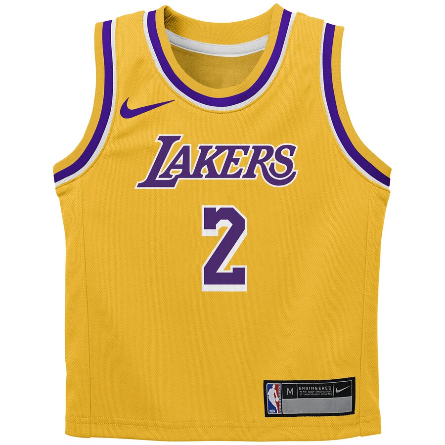 Alternative view of Lonzo Ball Los Angeles Lakers Preschool Replica Jersey Gold - Icon Edition