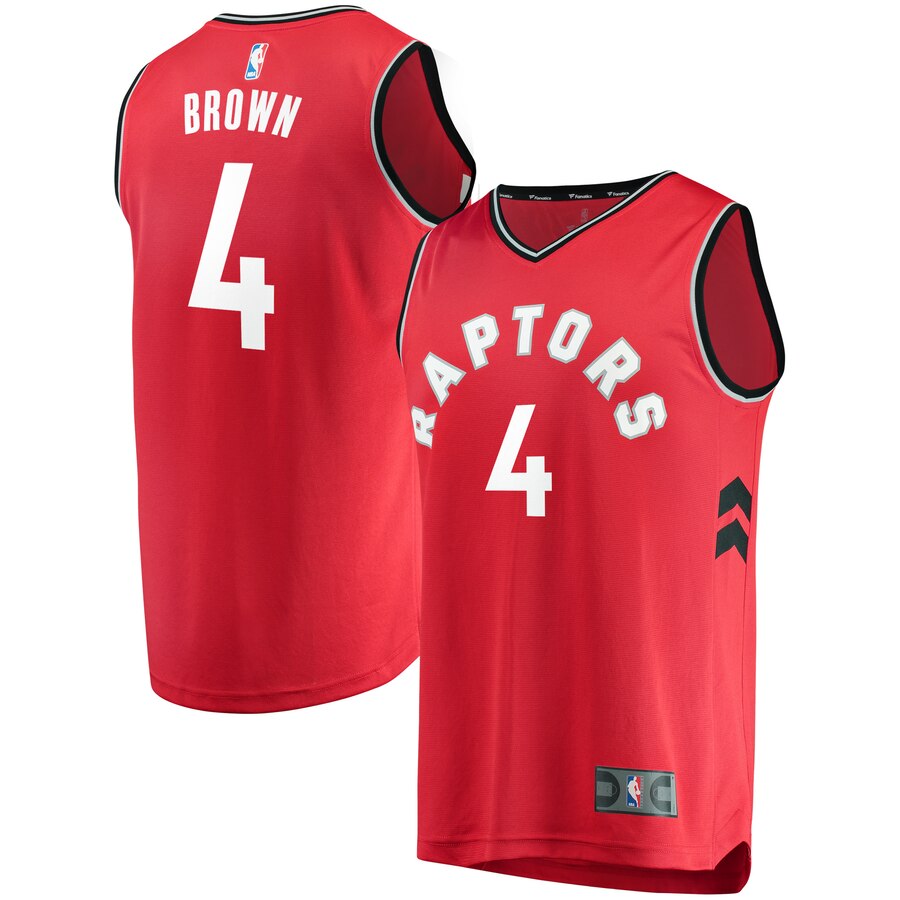 Lorenzo Brown Toronto Raptors Fanatics Branded Fast Break Player Jersey Red - Icon Edition