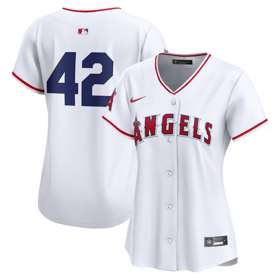 Los Angeles Angels 2024 Jackie Robinson Day Home Limited Women Jersey - White 