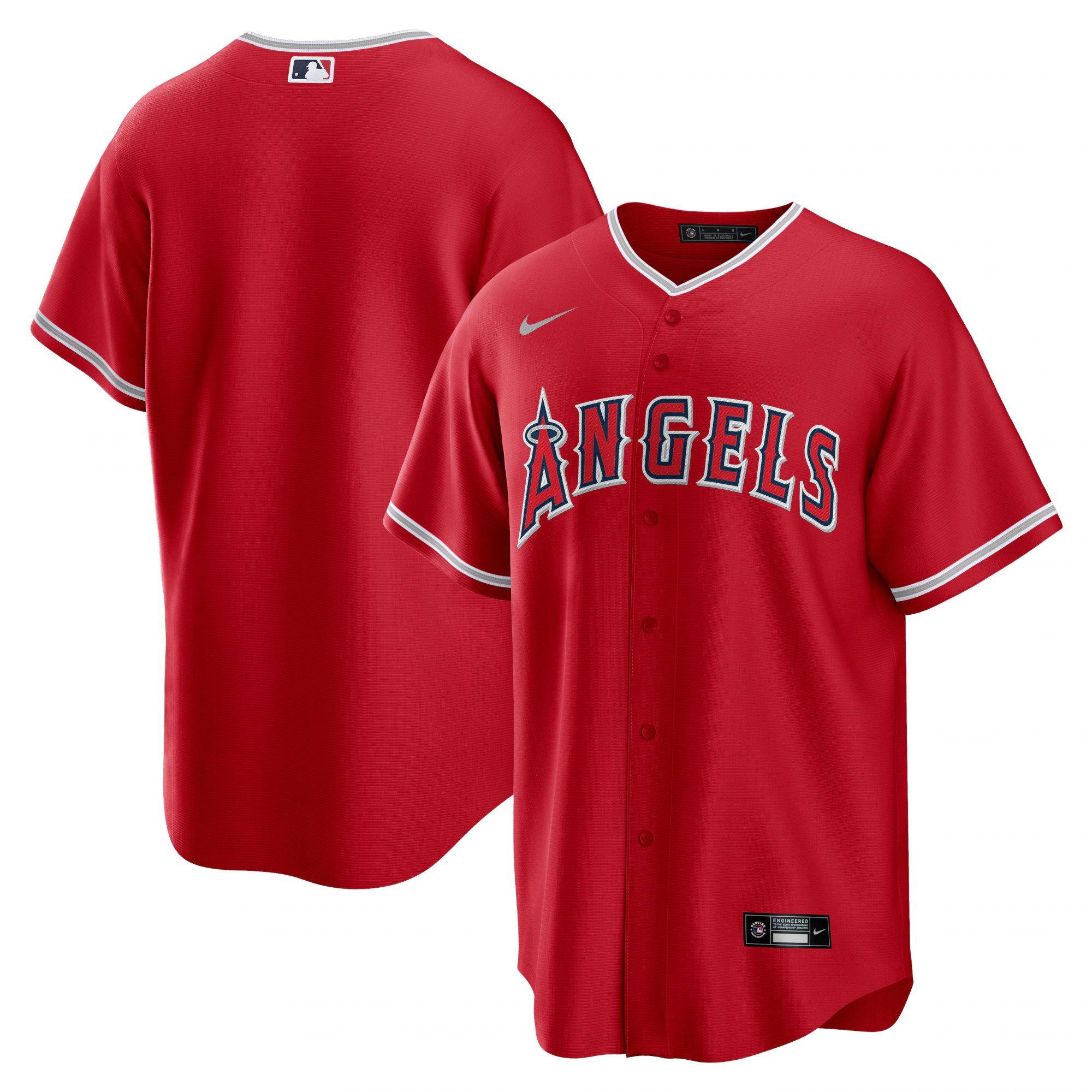 Alternative view of Los Angeles Angels Alternate Replica Team Jersey – Red