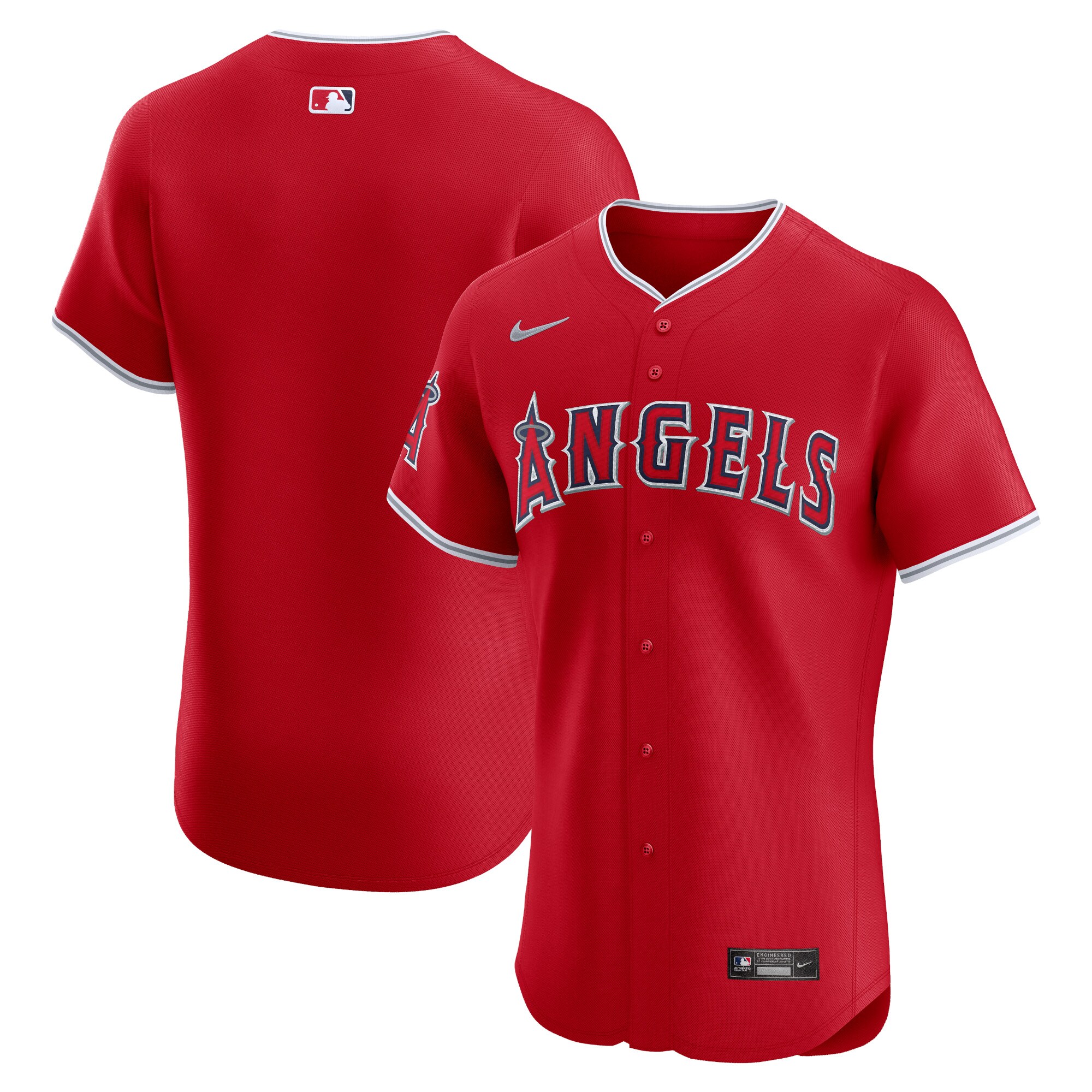Los Angeles Angels Alternate Vapor Premier Elite Patch Jersey - Red