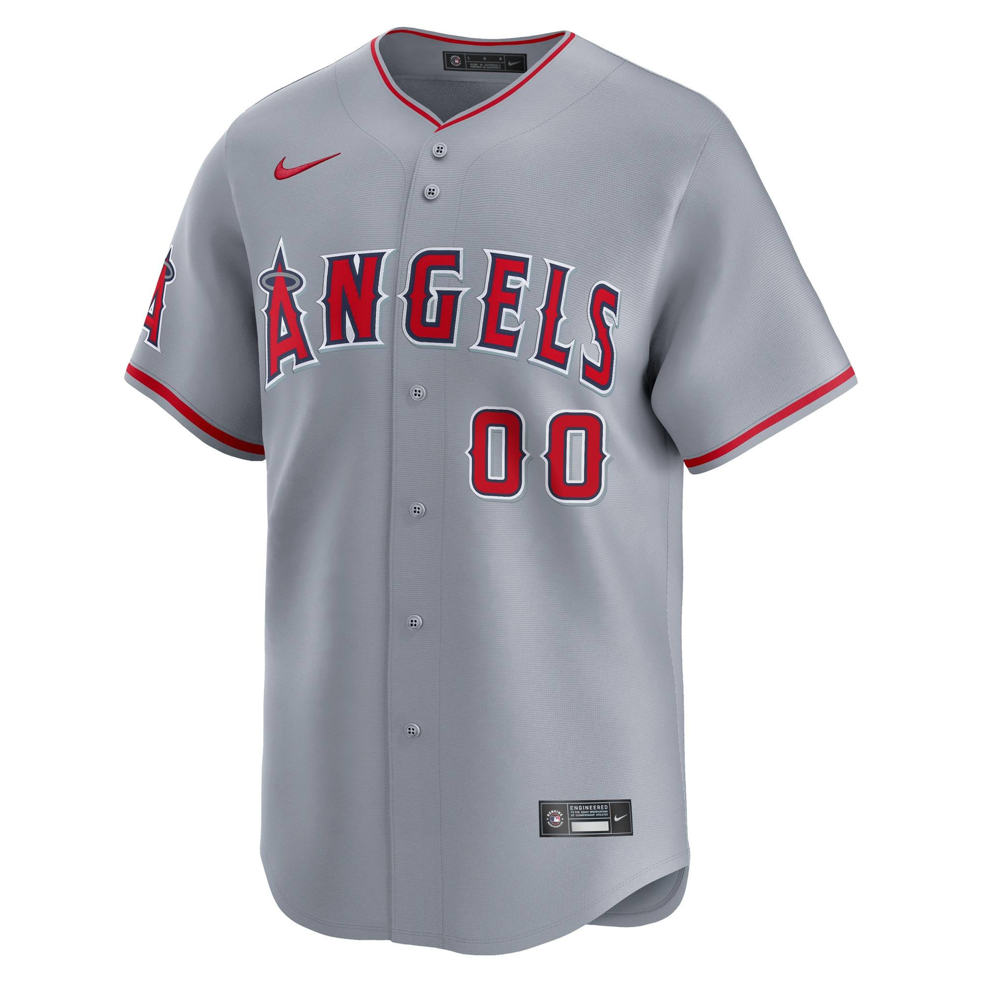 Alternative view of Los Angeles Angels Away Limited Custom Jersey - Gray