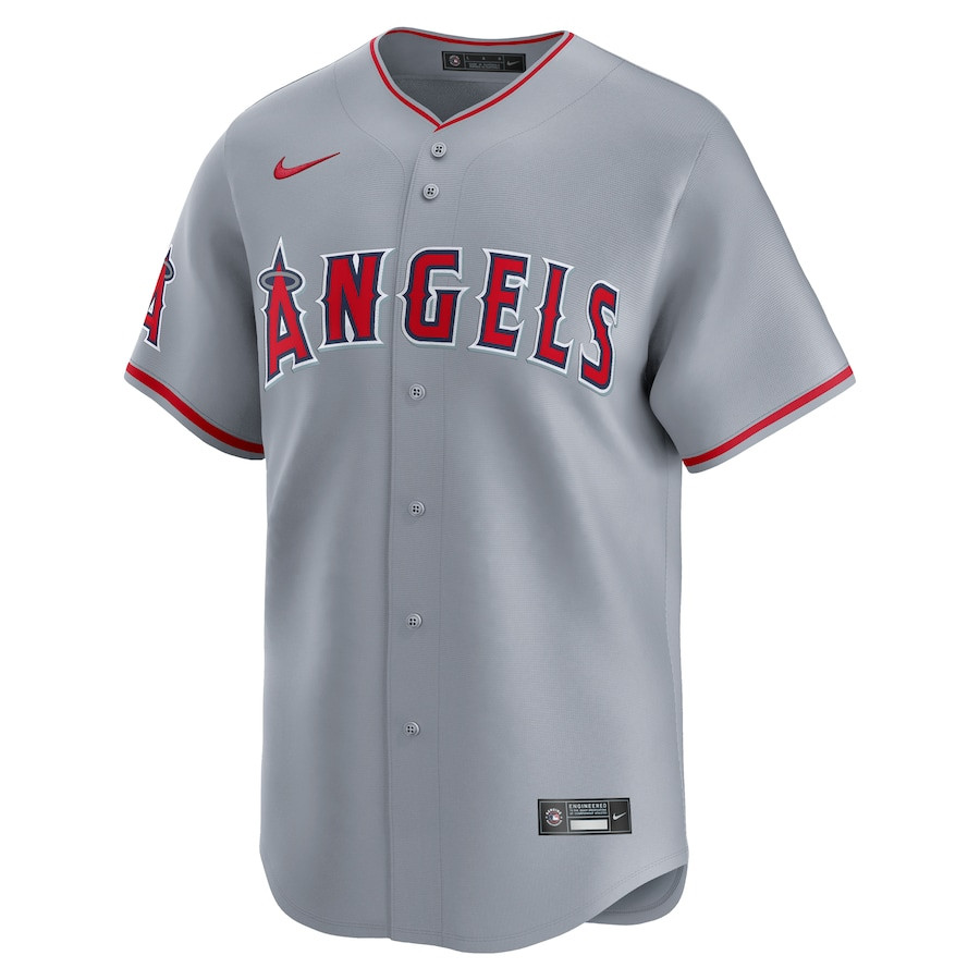 Alternative view of Los Angeles Angels Away Limited Men Jersey - Gray 