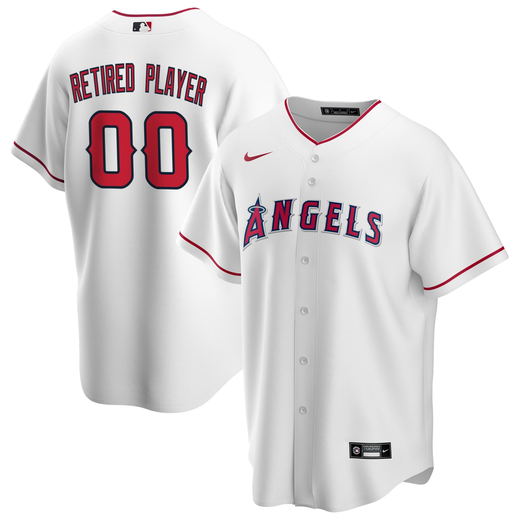 Los Angeles Angels Home Pick-a-player Retired Roster Replica Jersey – White