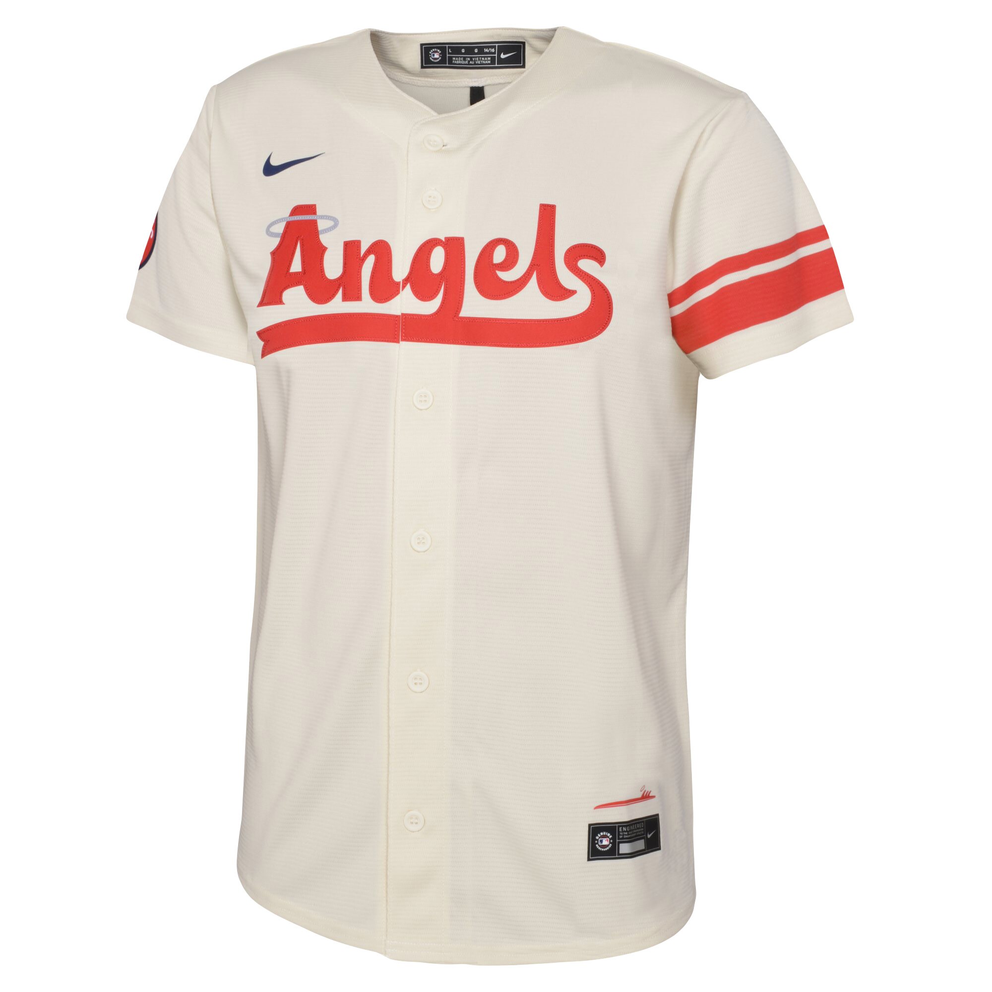 Alternative view of Los Angeles Angels Infant City Connect Replica Jersey - Cream