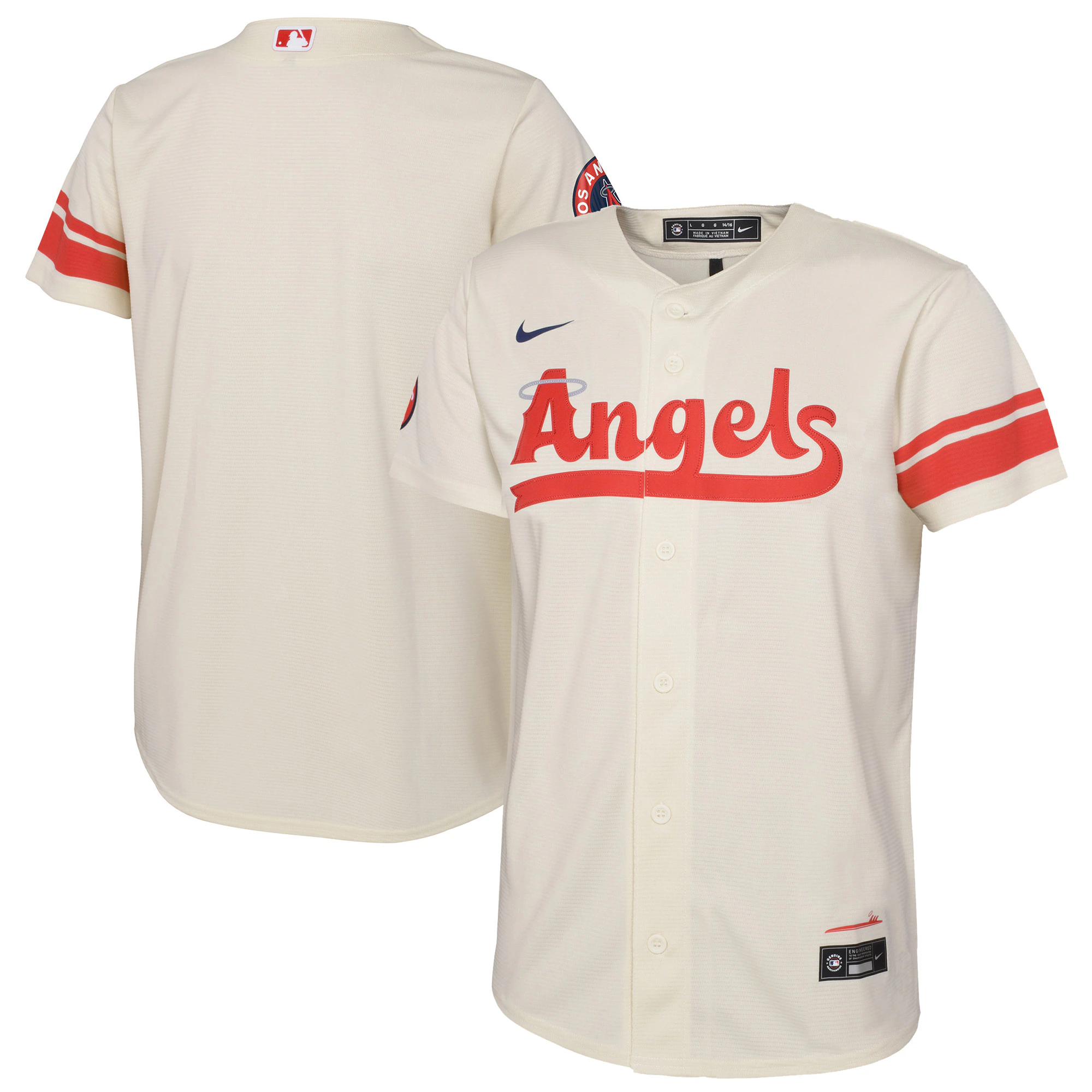 Los Angeles Angels Preschool 2022 City Connect Replica Jersey - Cream