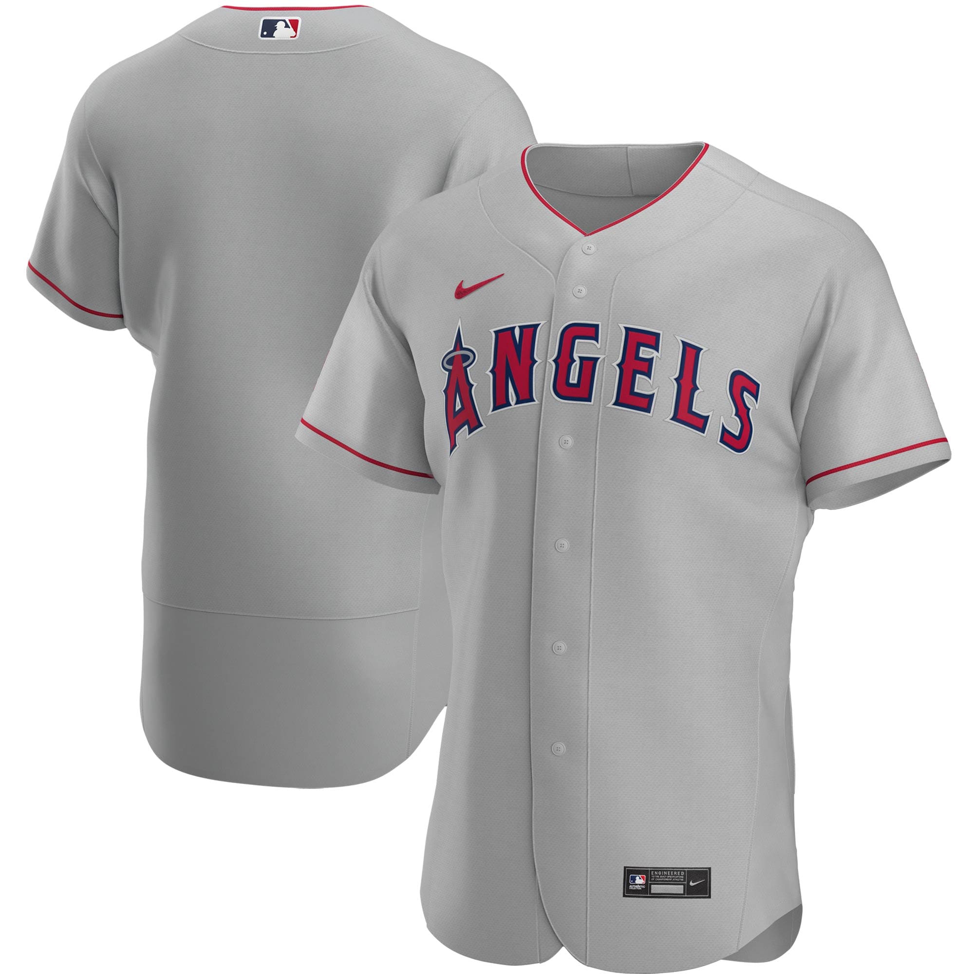 Los Angeles Angels Road Authentic Team Jersey - Gray