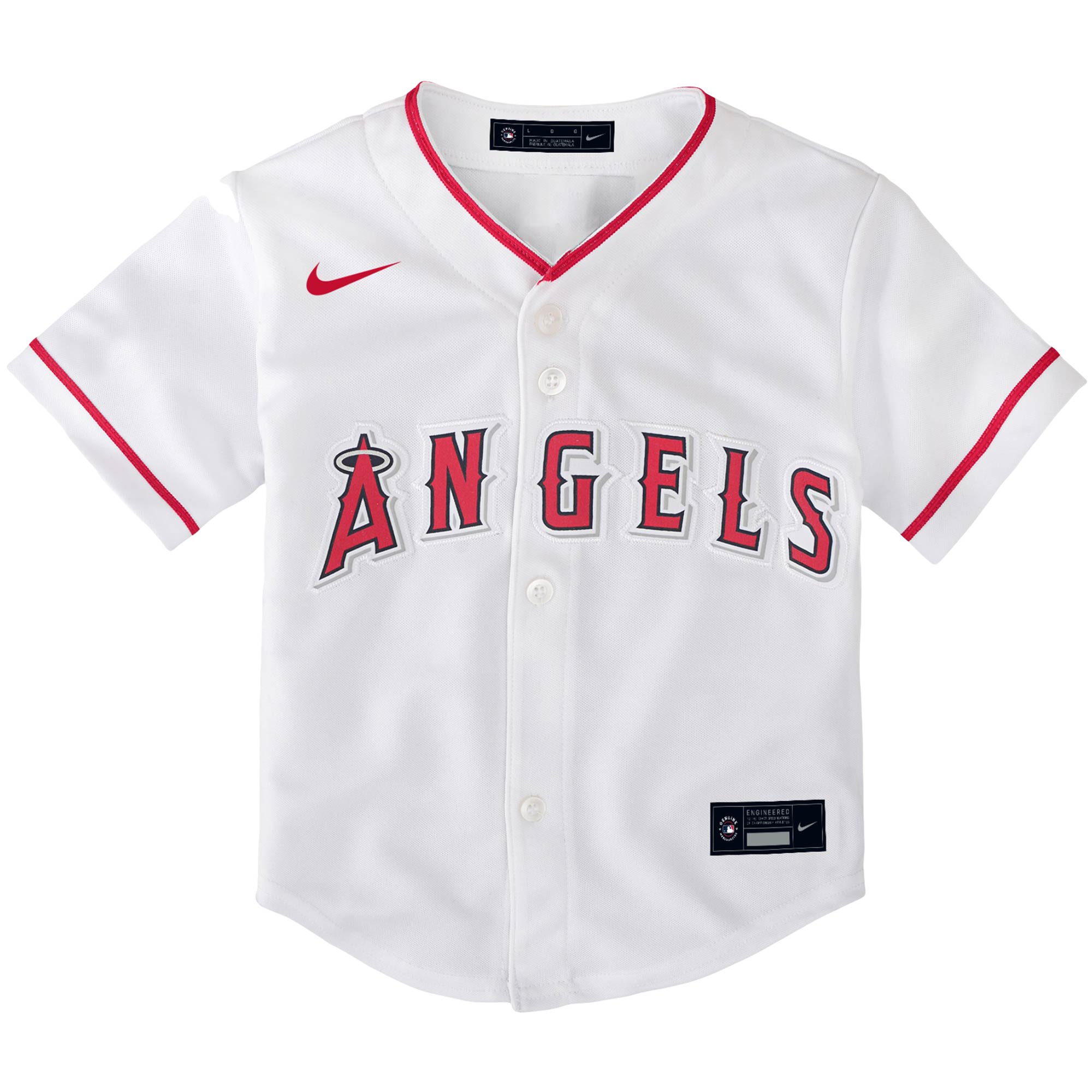 Alternative view of Los Angeles Angels Toddler Home Replica Team Jersey - White